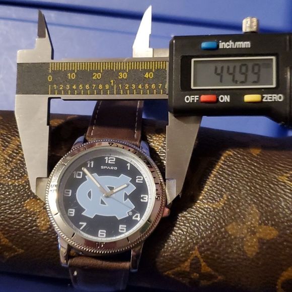 University of North Carolina Tarheels Sparo Analog Watch Mens Brown Leather Band - Picture 7 of 8